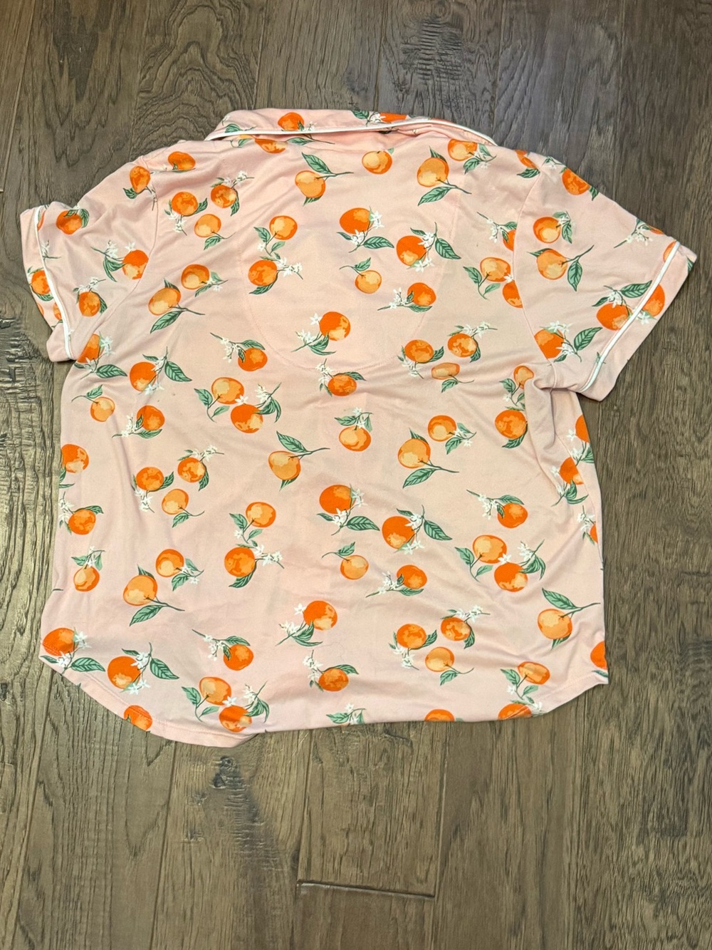 Women’s Secret Treasures Peach-Print Pink Pajama Set size large - Picture 4 of 7